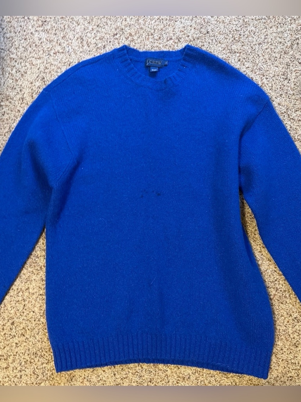 J. Crew Men's Bright Blue Crewneck Sweater
